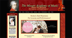 Desktop Screenshot of mozartacademyofmusic.com